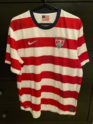 Usa Soccer Nike Waldo Usmnt 2012 Rare Mens X - Large Jersey Euc Us
