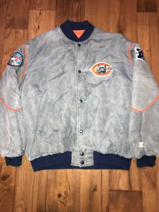 Vintage Rare Made In Usa Starter Chicago Bears Jacket Nfl Mens Large