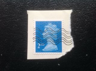 Rare Gb Stamps Ma10 Mril 2nd Class Blue Security Machin Definitive Fu Sg U3065