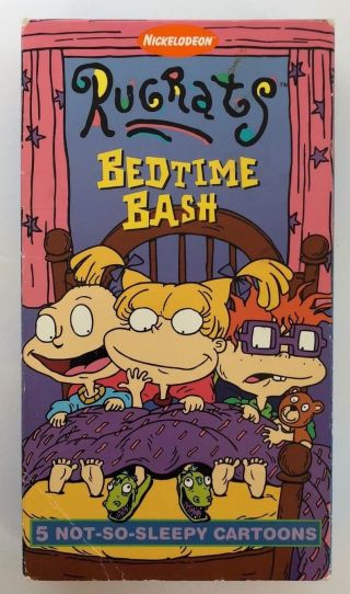 Rugrats Bedtime Bash Rare & Oop Cartoon Nickelodeon Paramount Video Vhs