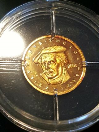 Doctor Martin Luther Solid 14k Gold Proof 1/2 Gram Coin Very Rare
