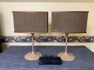 Bose 901 Series Vi Speakers W/ Stands & Active Eq.  Rare Blonde In,