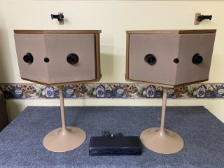 Bose 901 Series VI Speakers w/ Stands & Active EQ.  RARE BLONDE in, 3