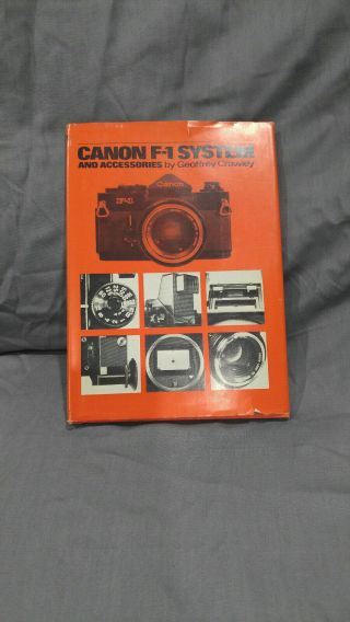 Rare Canon F - 1 System And Accessories By Geoffrey Crawley 1974 Camera Vintage