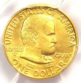 1922 Grant Commemorative Gold Dollar G$1 - Certified Pcgs Au Detail - Rare Coin