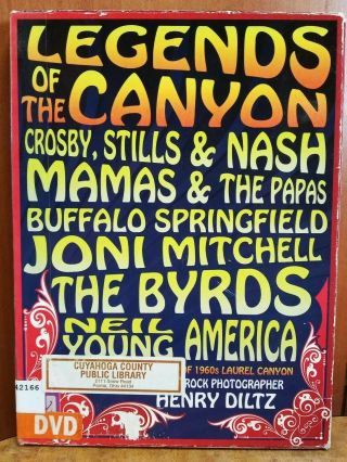 Legends Of The Canyon (dvd) 2010 - Rare - Htf - Ws - Csny - 110 Min - Vg Disc