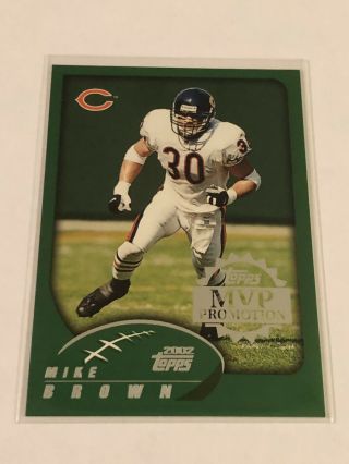 Mike Brown Chicago Bears 2002 Topps Mvp Promotion Rare