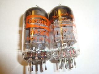 One Matched Pair Rare Raytheon Jan - Crp - 5814a Tubes,  Windmill Getters