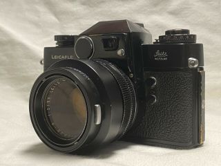 Rare Black Paint Leica Leitz Leicaflex 50mm f2 Summicron R Vintage Film M 2