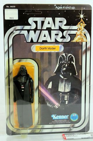 Vintage Kenner Star Wars 12 Back - B Darth Vader // Afa 80,  Y - Nm