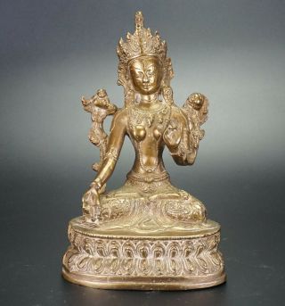 Good Chinese Tibetan Tibet Bronze Figure Of Buddha Tara