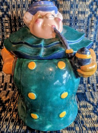 RARE Coachman Cookie Jar Disney Pinocchio 1940 Geppetto Pottery Brayton Laguna 2