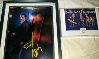 Johnny Depp Hollywood Vampires Signed Autographed Photo,  Rare Guitar Pick