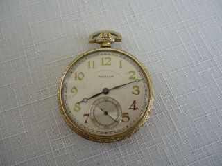 Antique / Vintage Waltham Gold Filled 15 Jewels Pocket Watch