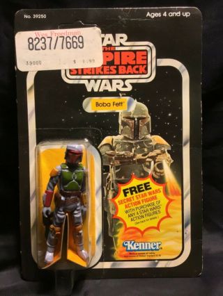 1980 Star Wars The Empire Strikes Back Boba Fett Figure 21 - Back