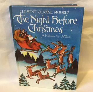 Rare The Night Before Christmas By Clement Clarke Moore’s A Hallmark Pop - Up Book