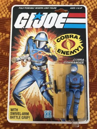 1983 Gi Joe Action Figure Arah,  Cobra Commander,  Moc Afa? Please See Photos