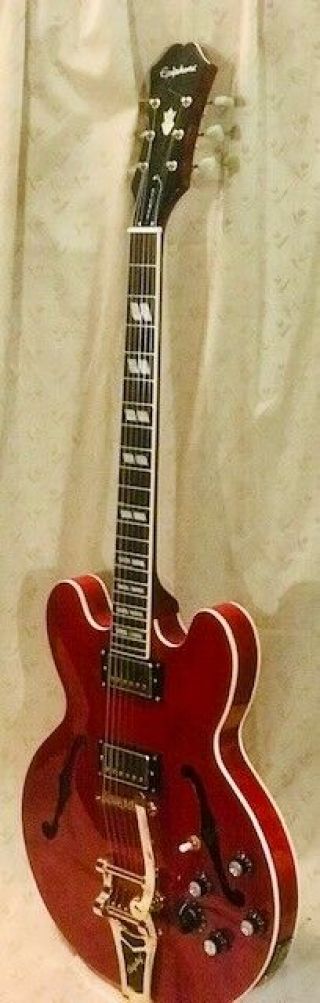 Epiphone ES 345 Red Stereo Varitone Bigsby Limited Ed Guitar Rare 2011 with Case 2