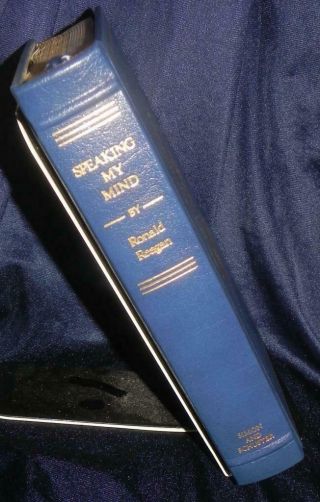 Speaking my Mind 420/5000 Signed by Ronald Reagan 1989 Rare 2