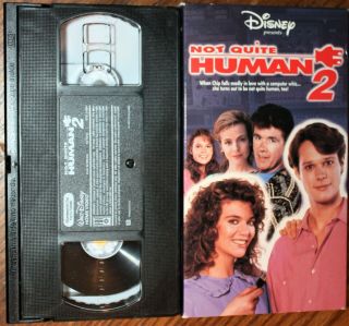 Not Quite Human 2 (vhs) Alan Thicke,  Jay Underwood.  Vg Cond.  Rare.  Disney Movie
