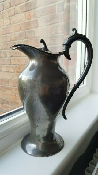 Victorian Bulbous Shaped Silver Plated Claret Water Jug George Wish Sheffield