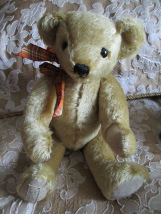 Vintage Deans Rag Book Bear,  Fully Jointed Bear,  Hump Back,  13 " (33cm),  Le