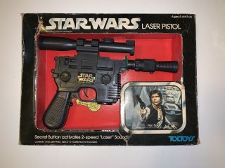 Star Wars Vintage Toltoys Boxed Han Solo Laser Pistol / Blaster
