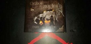 Ultra Rare Crazy Anglos Fight The System Cd Autographed Almost Kings Rehab