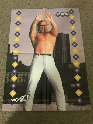 Vintage Wcw Diamond Dallas Page 2 - Sided Poster Ddp 1990s Wwf Wwe Rare