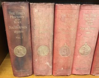 The Times History of the War in South Africa,  1899 - 1900,  Vol 1 - 5 Hardback RARE 2