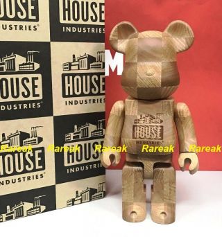 Medicom Be@rbrick Karimoku Wood House Industries Chess 400 Wooden Bearbrick