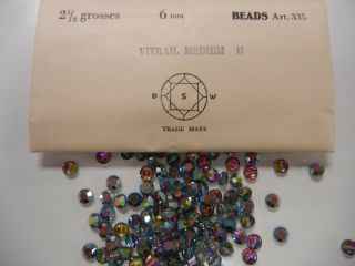 72 Swarovski Rare Crystal Beads,  6mm Vitrail Medium 335