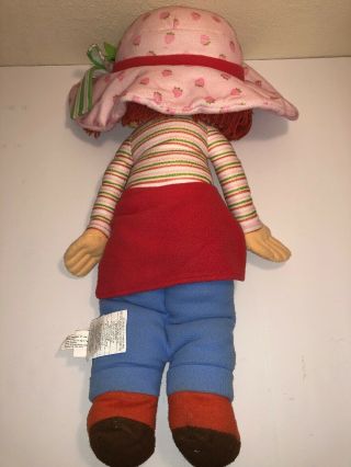 Jumbo Strawberry Shortcake Plush Stuffed Rag Doll Large 29 