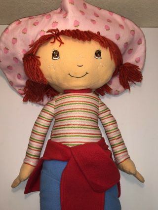 Jumbo Strawberry Shortcake Plush Stuffed Rag Doll Large 29 