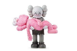 Kaws One Gone 2019 Figure Authentic Order Confirmed & Shipped Grey/pink