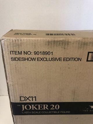 Hot Toys The Joker 2.  0 Dx11 Special Edition Collectible.  Box
