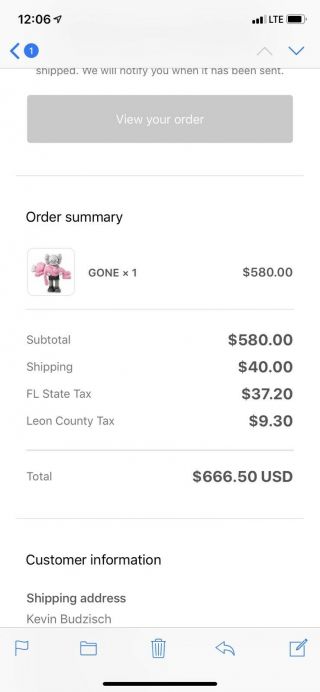 KAWS Gone Pink Grey SOLDOUT Open Edition confirmed Deadstock 2