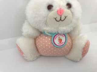 Vtg Strawberry Shortcake Hopsalot White Bunny Plush ‘friend Of Apricot’ 1981