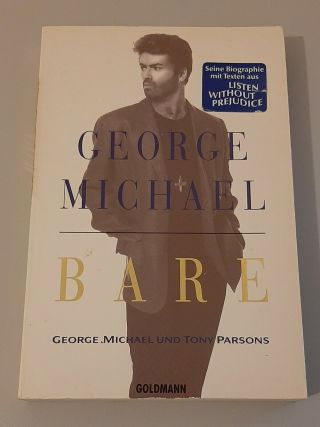 George Michael Bare (paperback) Book Rare German Stickered Edtion Wham
