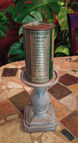 Neuweiler ' s Cream Ale Can,  Vintage,  VERY RARE 3