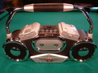 Rare Vintage Harley Davidson Motorcycle Radio Cassette Player Boom Box