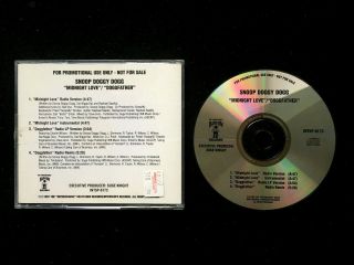 Snoop Dogg Promo Cd Single Midnight Love Doggfather Remix 1997 Death Row Rare
