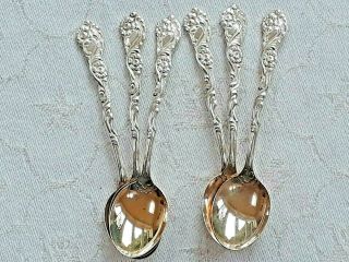 Swedish Nils Johan Amsterdam Coffee Spoons With Gold Coloured Bowls