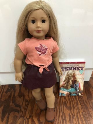 American Girl Doll Tenney Grant 18 Inch And Book
