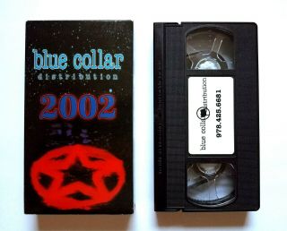 Blue Collar Distribution 2002 Skateboarding Video Vhs - Rare Skate Tape