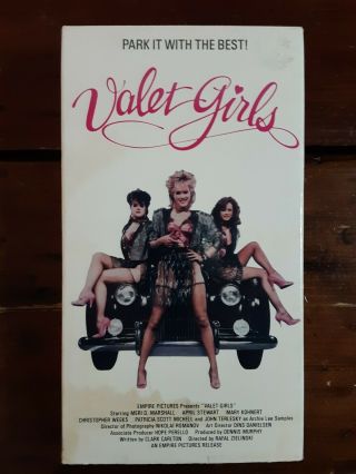 Valet Girls Vhs Vestron Sleaze Comedy Sov Rare Cult Oop College Co Eds Play.