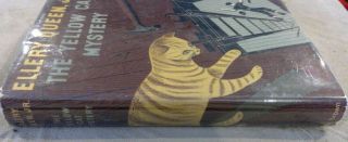 Ellery Queen Jr The Yellow Cat Mystery 1953 Hardcover RARE 2