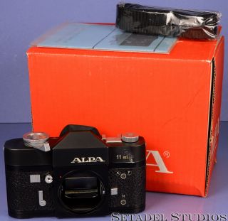 Alpa 11si Black Film Slr Camera Body,  Matching Box,  Rare Late - 50mm 1.  9