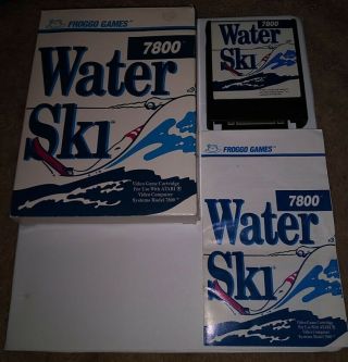 Atari 7800 Water Ski Video Game Rare