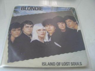 Blondie =island Of Lost Souls= Mega Rare Israel Hebrew Promo 7 Inch Lp